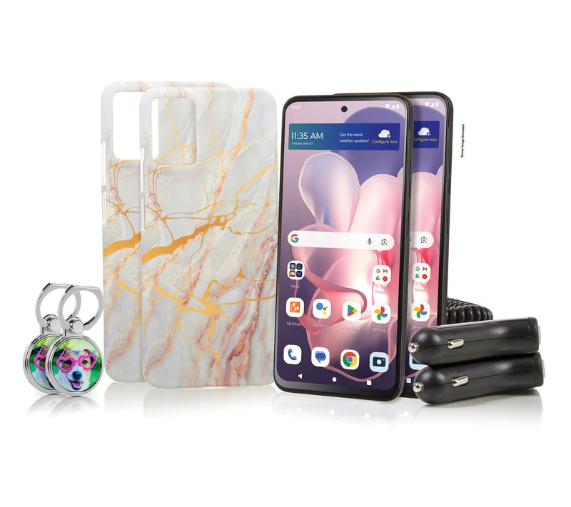 Moto G Power Tracfone 2-Pack w/1500 Minutes Texts & Data and Accessories — Main view
