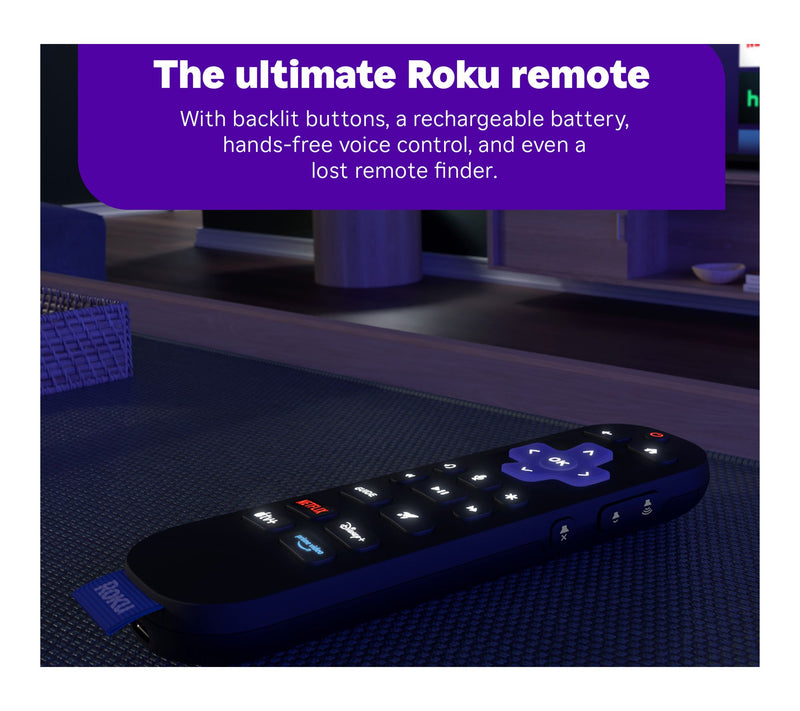 Roku Ultra 4K Streaming Player w/Voice Remote Pro — View 3