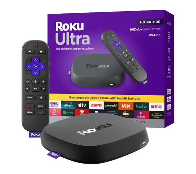 Roku Ultra 4K Streaming Player w/Voice Remote Pro — Main view