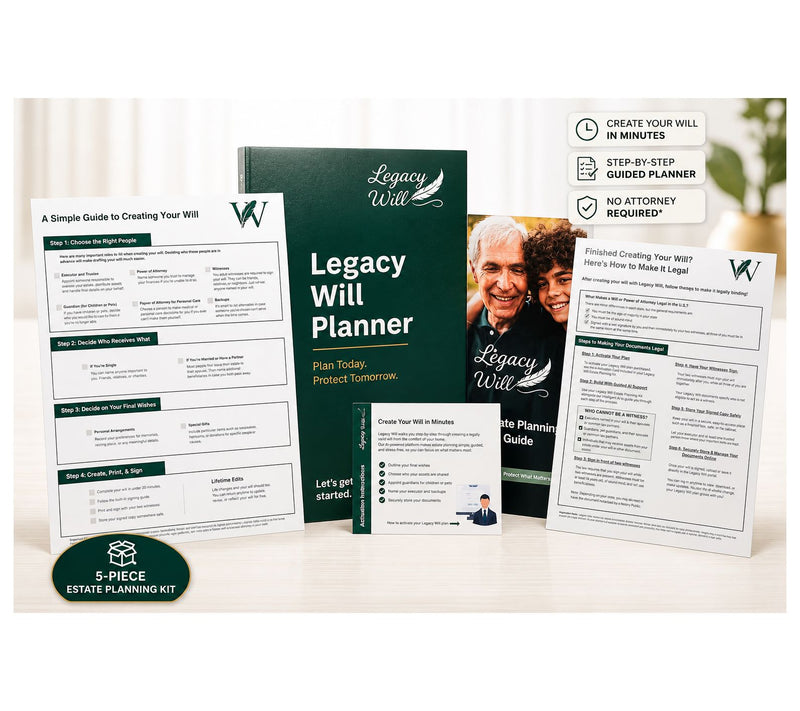 Legacy Will Personalized Will and Trust Creation Kit + Lifetime Edit — Main view