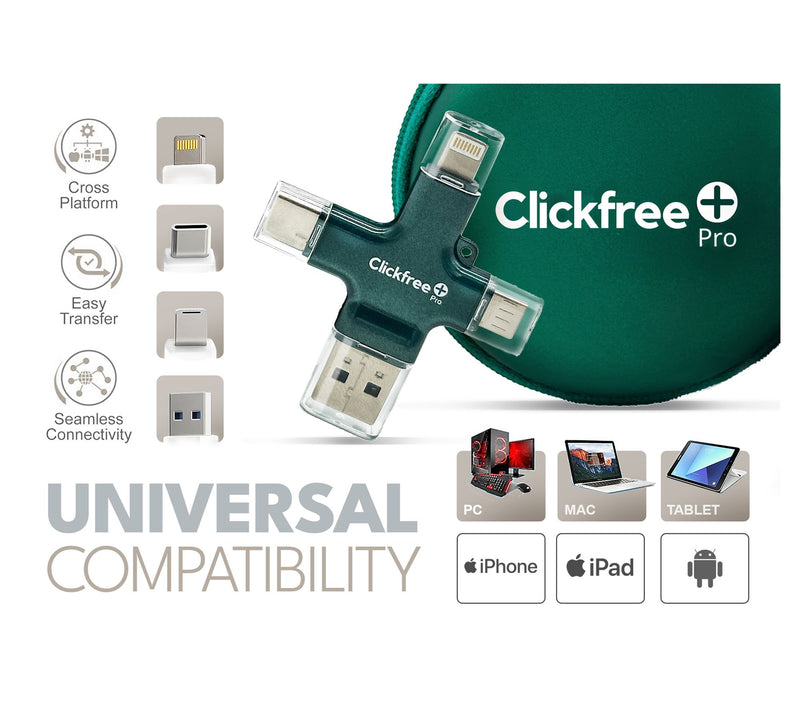 Clickfree Pro 128GB Photo & Video Storage w Photo Book & AI Editing — View 14