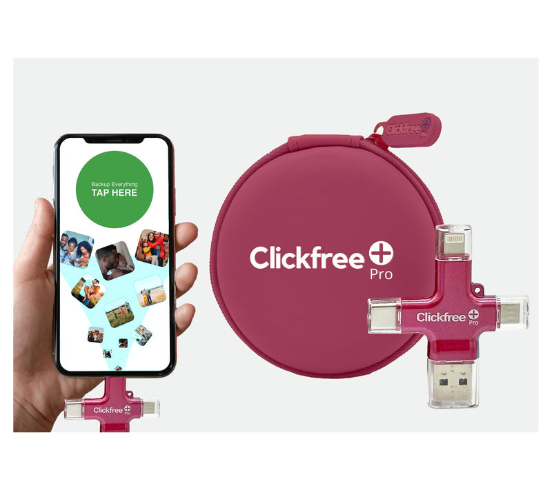 Clickfree Pro 128GB Photo & Video Storage w Photo Book & AI Editing — View 5