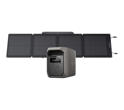 Ecoflow Delta 3 Max 2048Wh Power Station & 110W Solar Panel