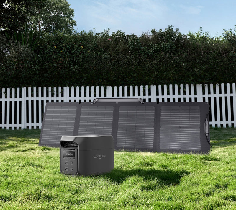Ecoflow Delta 3 Max 2048Wh Power Station & 110W Solar Panel — View 2