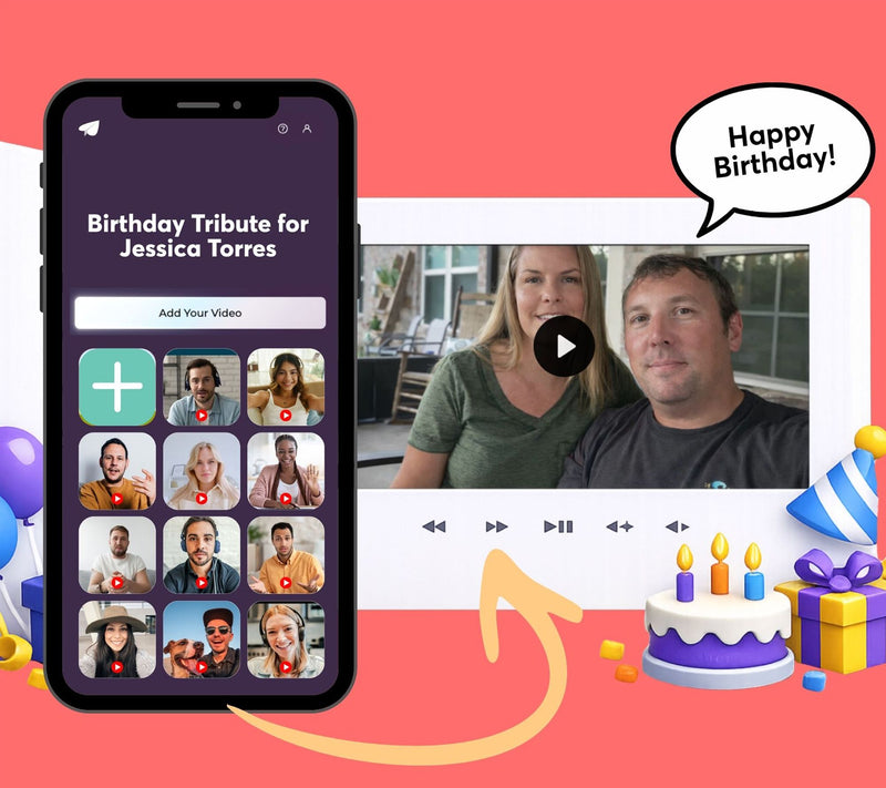 Tribute Personalized Digital Group Message Gift — View 3