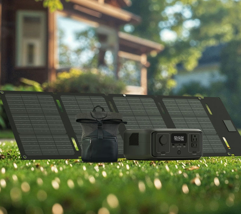 Ecoflow River 3 245Wh Power Station, River Bag and 45W Solar Panel — View 2