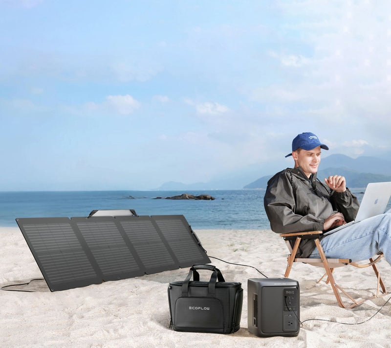 Ecoflow Delta 3 Air 960Wh Power Station w/ Bag & 110W Solar — View 2