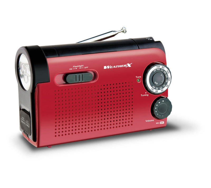 WeatherX WR182R Weatherband AM/FM Radio withFlashlight — Main view
