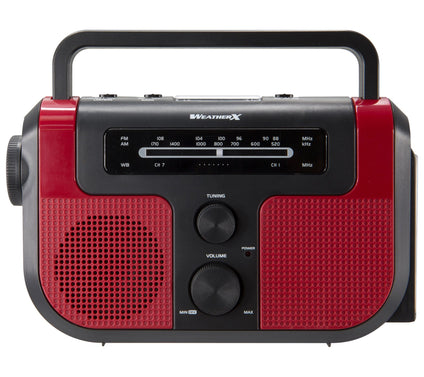 WeatherX WR383R Weatherband AM/FM Radio with Flshlight