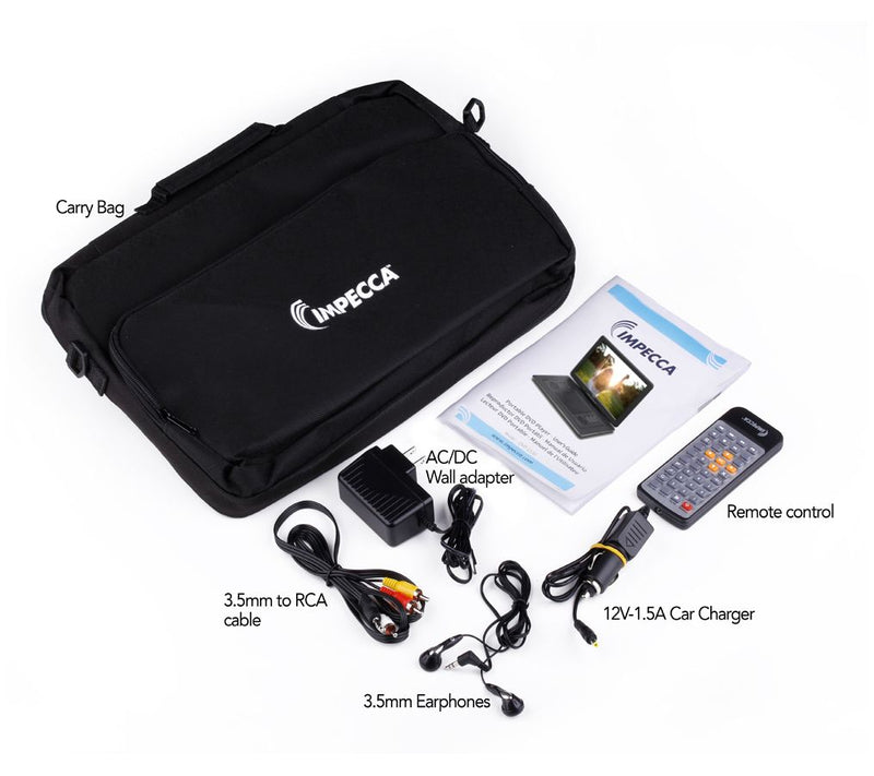 Impecca 15.6" Portable DVD Player w/ Flip Screen — View 7