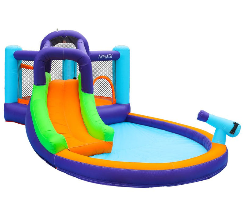 CocoNut Castles Bouncy Slide Water Park w/ Water Cannon — Main view