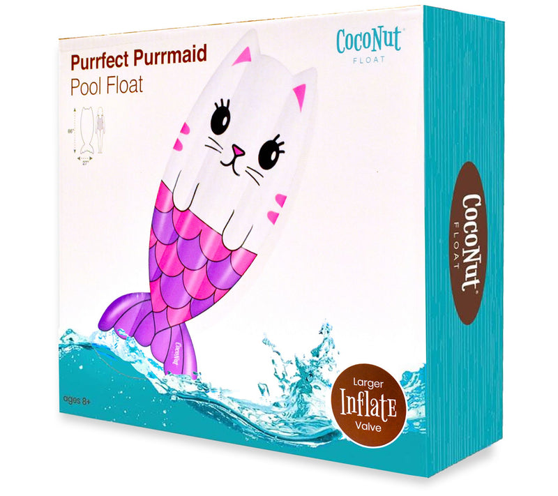 CocoNut Float Purrfect Purrmaid Pool Float — Main view