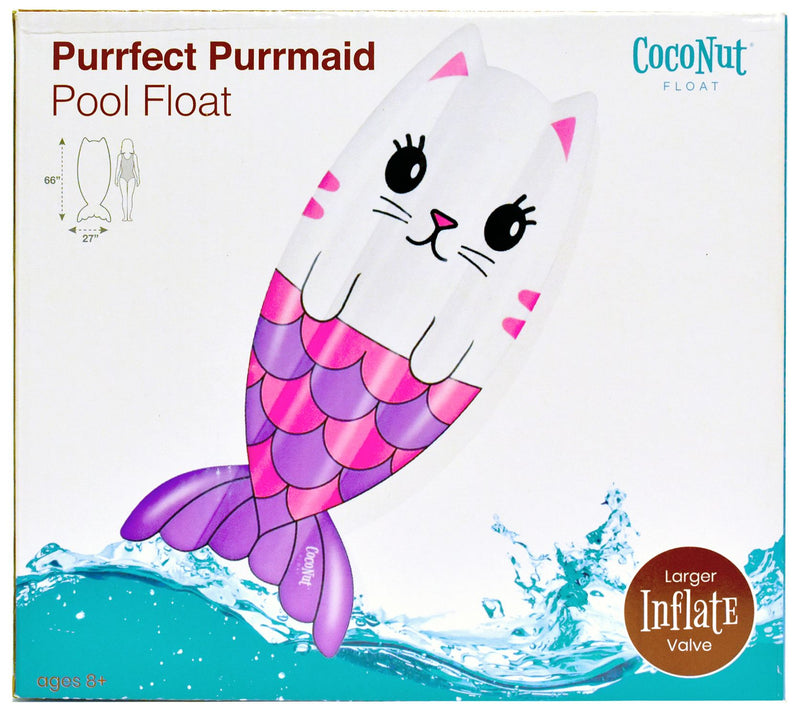 CocoNut Float Purrfect Purrmaid Pool Float — View 5