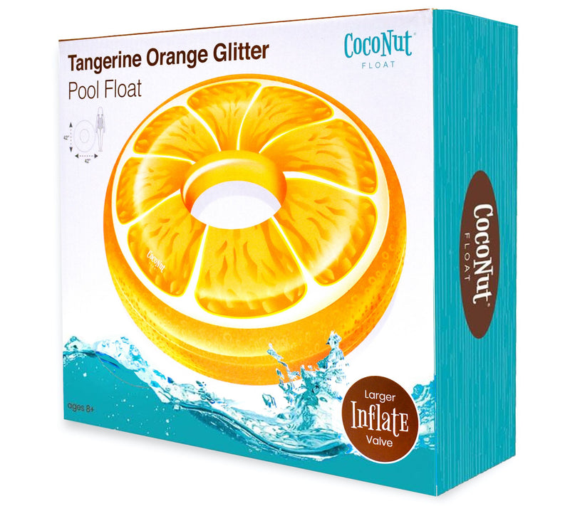 CocoNut Float Tangerine Orange Glitter Pool Flo at — Main view