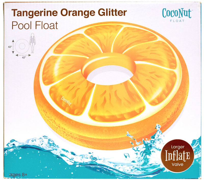 CocoNut Float Tangerine Orange Glitter Pool Flo at — View 2