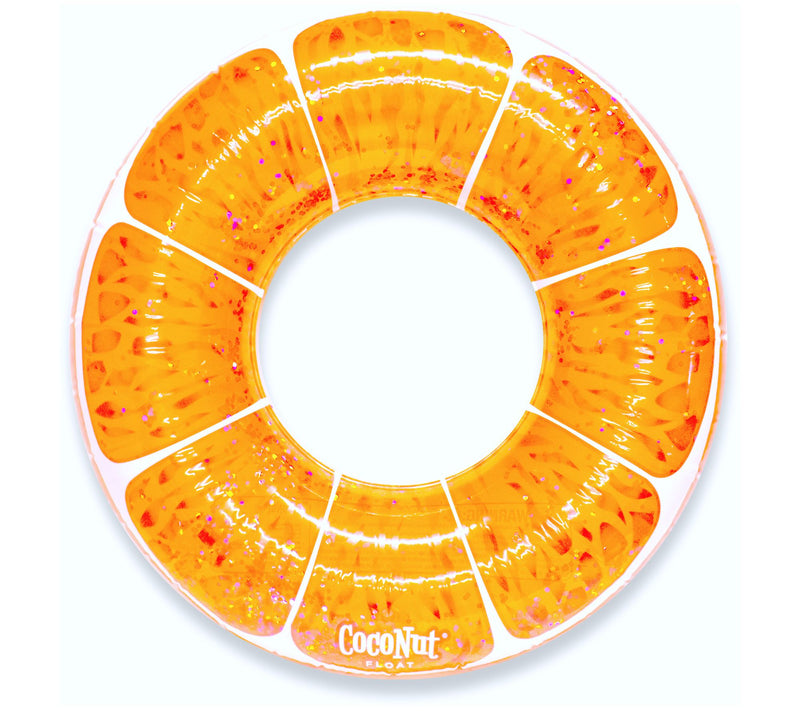 CocoNut Float Tangerine Orange Glitter Pool Flo at — View 3