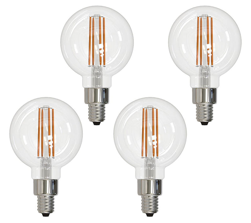 Bulbrite 2.5W Warm White G16 LED Chandelier Light Bulbs 4PK — Main view