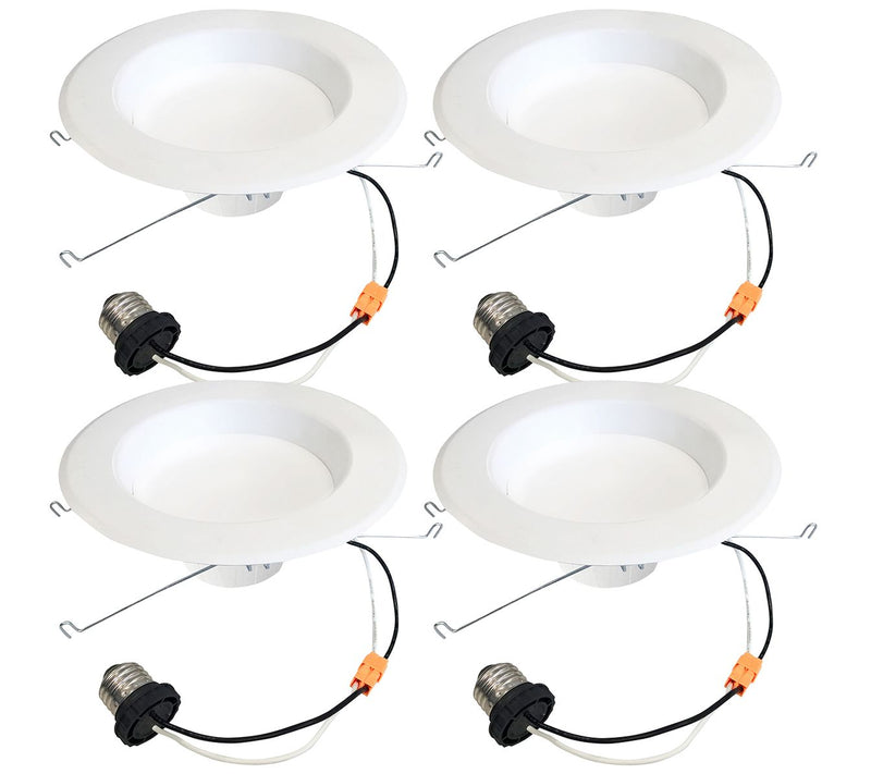 Bulbrite 5/6" Cool White Round LED Recessed Dowlight, 4PK — View 3