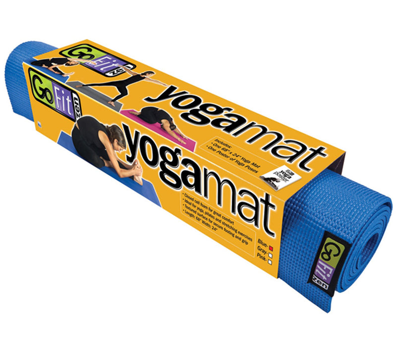 GoFit Yoga Mat Blue — View 7