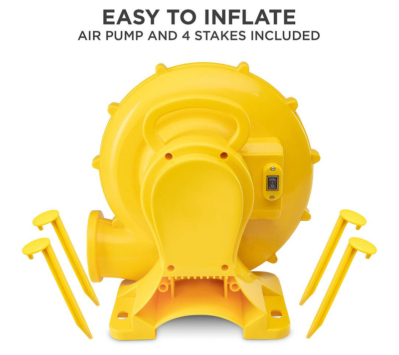 Inflatable Water Park with Climbing Wall and Dual Slides — View 4