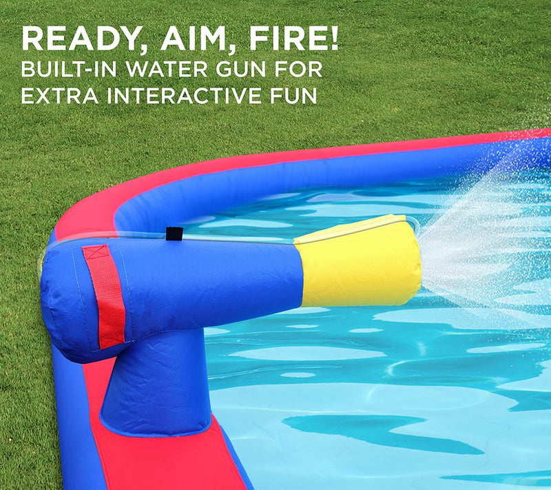 Sunny & Fun Inflatable Water Park w/ Slide andBounce House — View 10