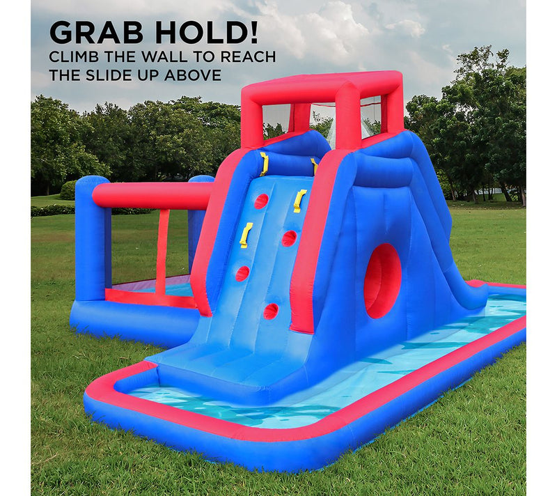 Sunny & Fun Inflatable Water Park w/ Slide andBounce House — View 7