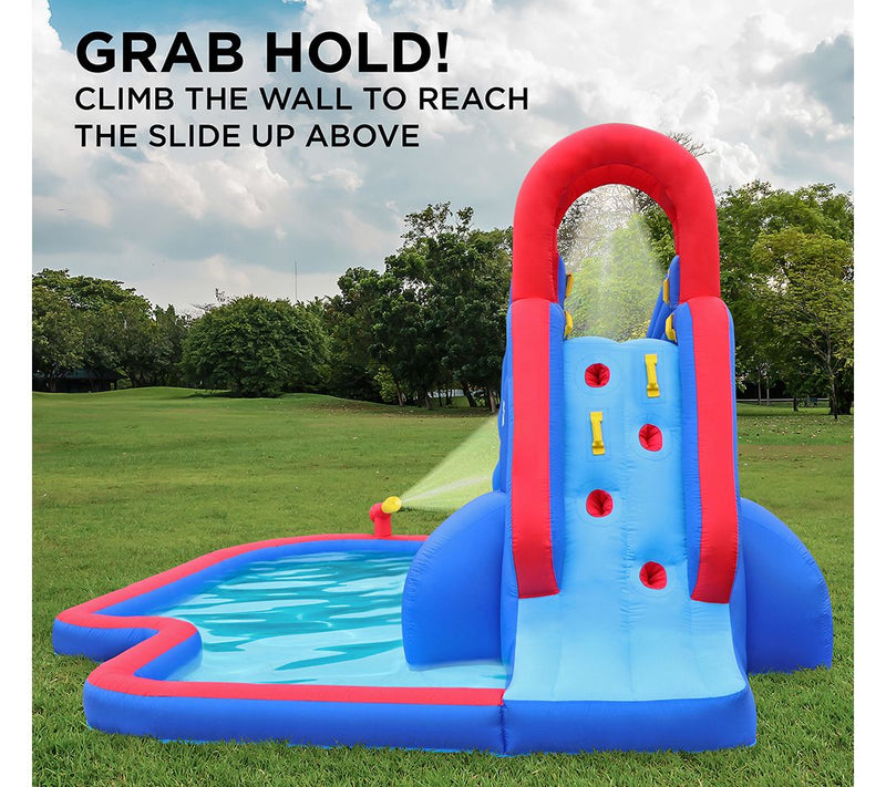 Sunny & Fun Inflatable Water Park w/ Slide & Water Gun — View 7