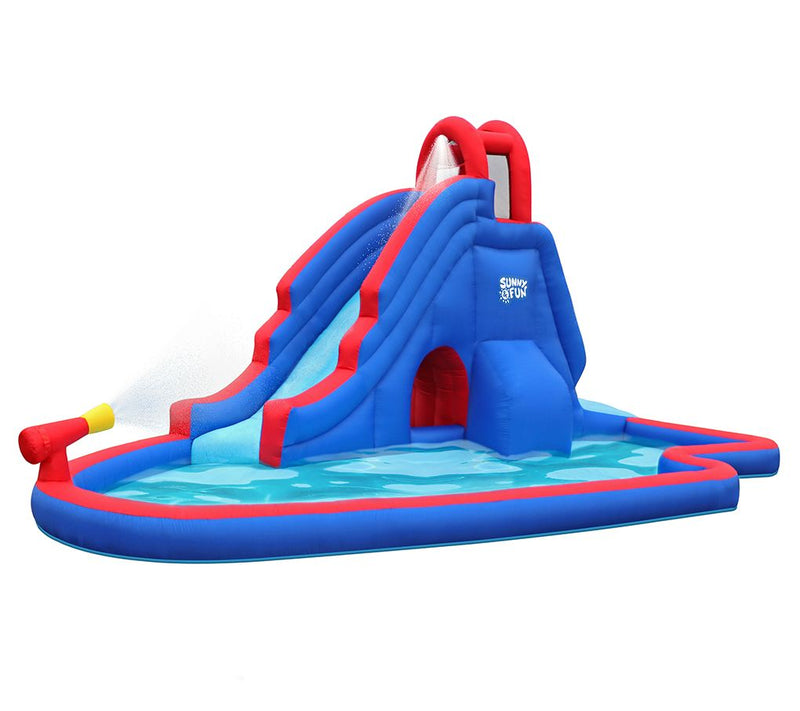 Sunny & Fun Inflatable Water Park w/ Slide & Water Gun — Main view