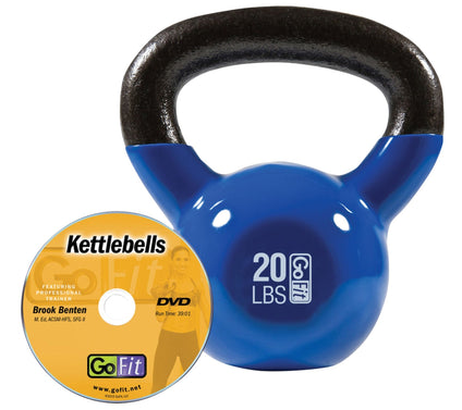 GoFit Kettelbell & Hardstyle Training DVD (20 lbs/Blue)