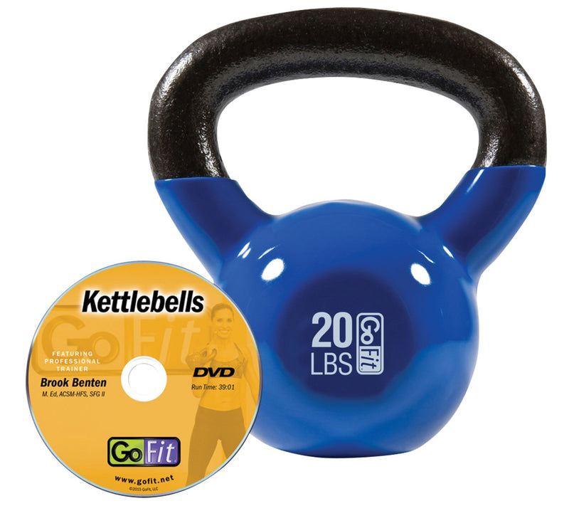 GoFit Kettelbell & Hardstyle Training DVD (20 lbs/Blue) — Main view