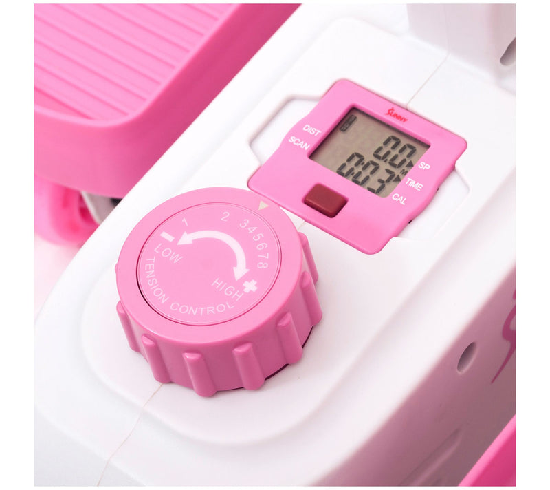 Sunny Health & Fitness Pink Under Desk Elliptic al P2030 — View 9