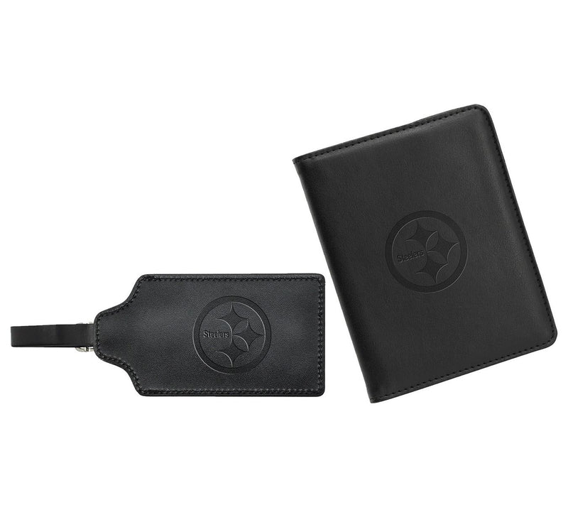 Mojo NFL Genuine Leather Passport Cover and Bag Tag Set — View 3