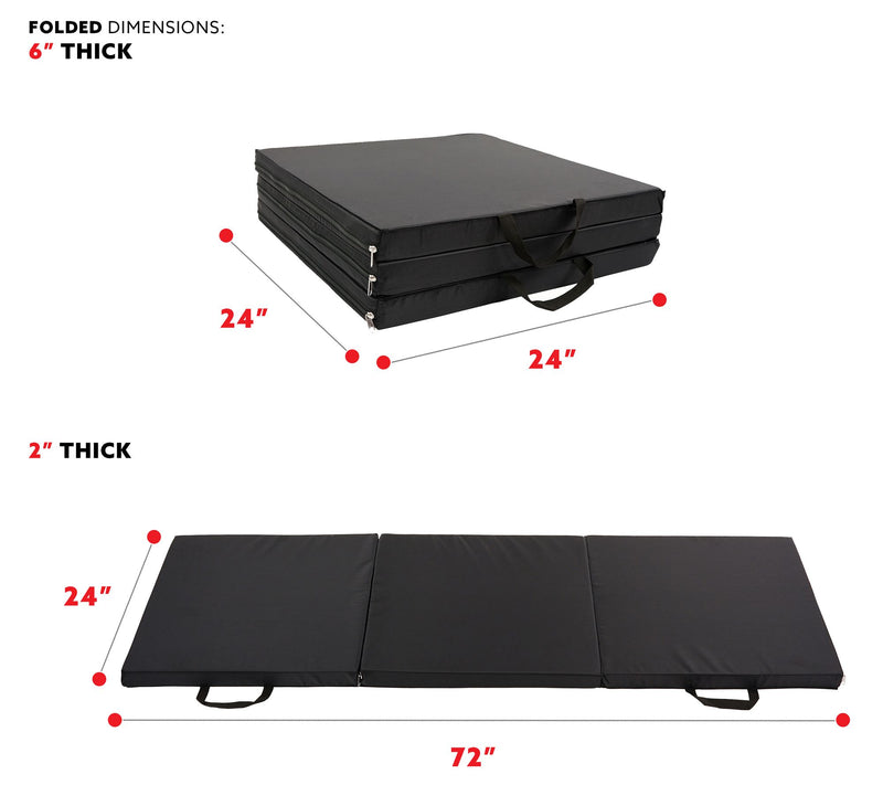 Sunny Health & Fitness Tri-Fold Exercise Mat — View 5