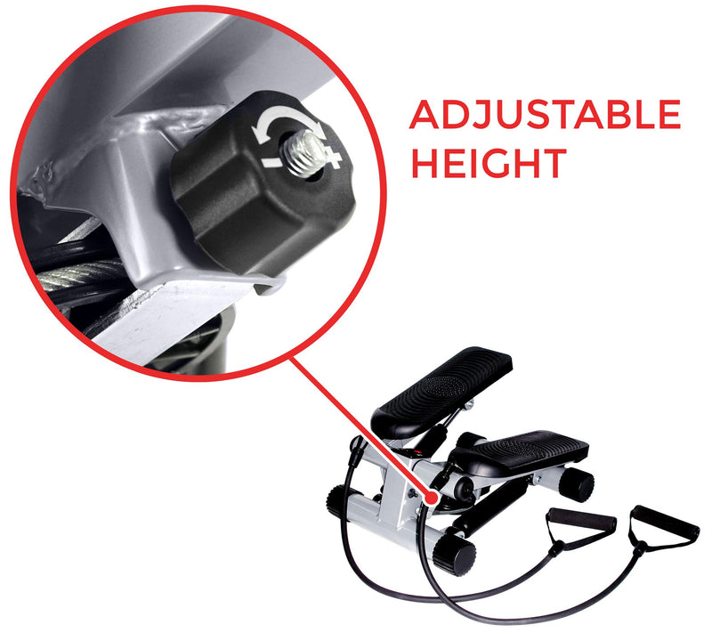 Sunny Health & Fitness Mini Stepper with Bands — View 4