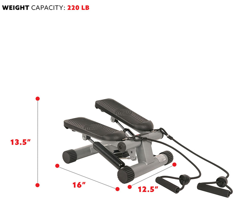 Sunny Health & Fitness Mini Stepper with Bands — View 6