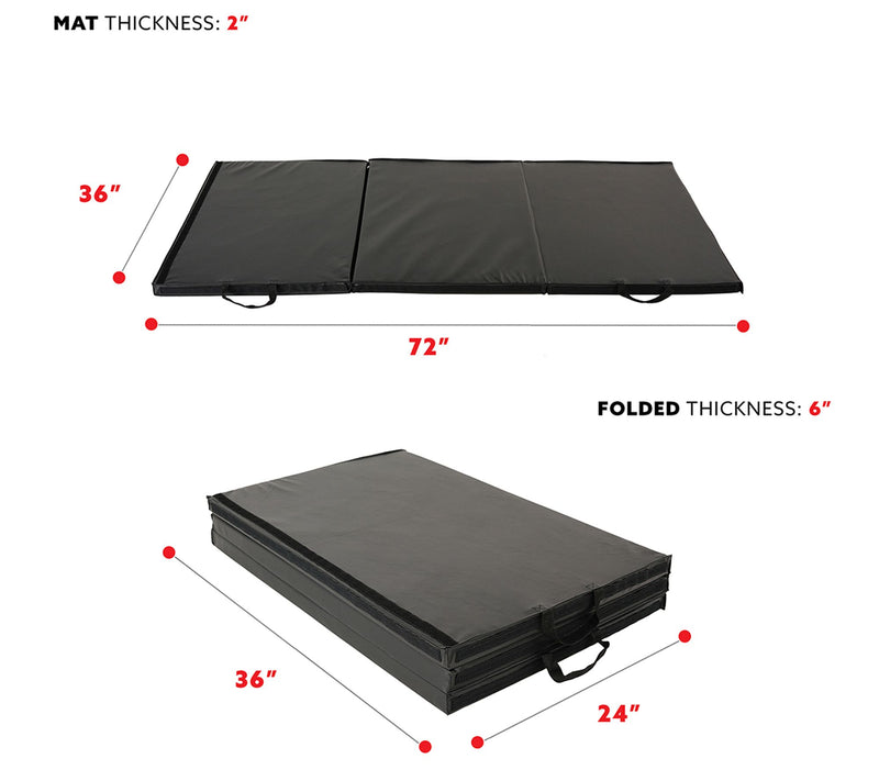 Sunny Health & Fitness Folding Gym Mat — View 5
