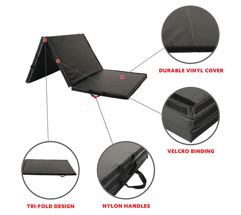 Sunny Health & Fitness Folding Gym Mat — View 4