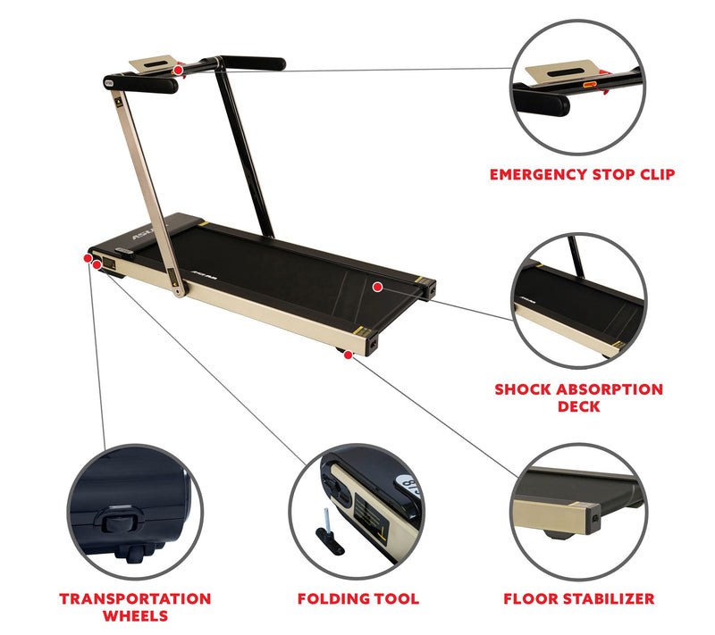 Asuna Slim Folding Motorized Treadmill — View 4