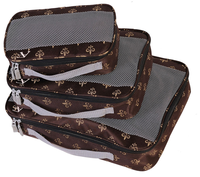American Flyer Fleur-De-Lis Packing Cubes - 3-Piece Set — View 5