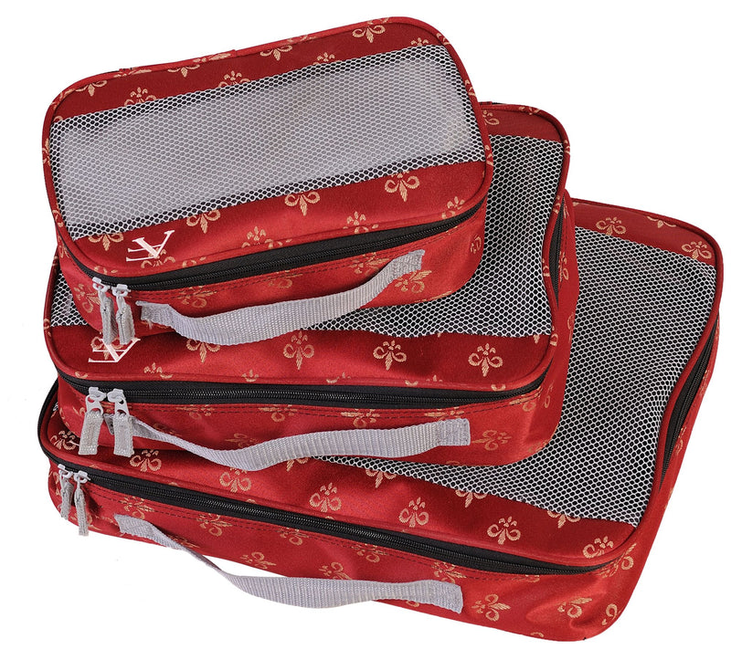 American Flyer Fleur-De-Lis Packing Cubes - 3-Piece Set — View 7