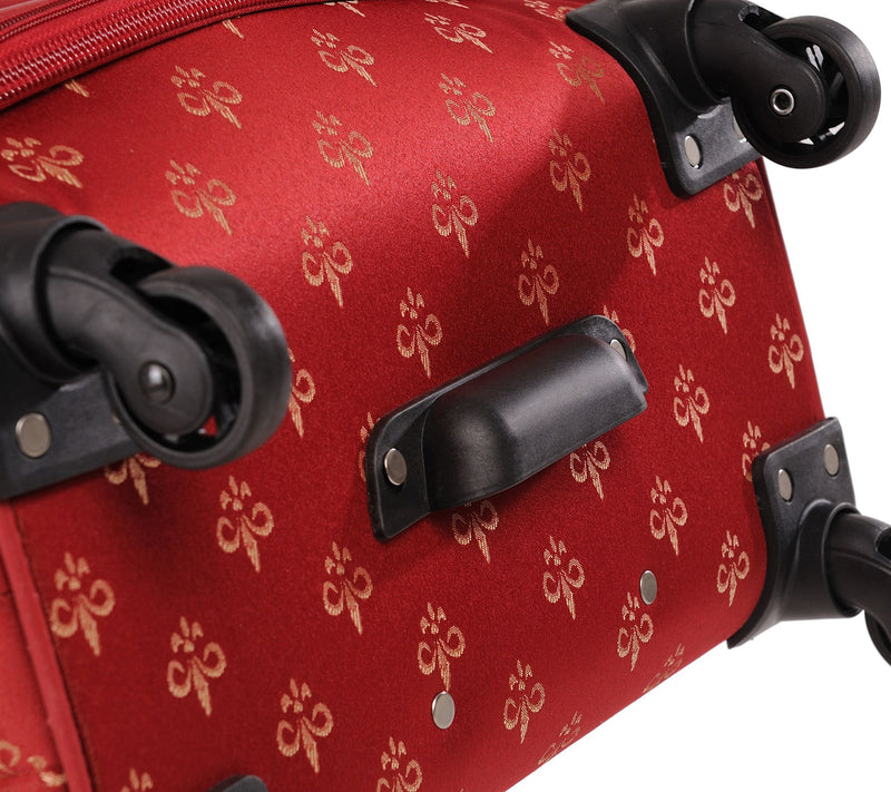 American Flyer Fleur de Lis 5-Piece Spinner Luggage Set — View 10