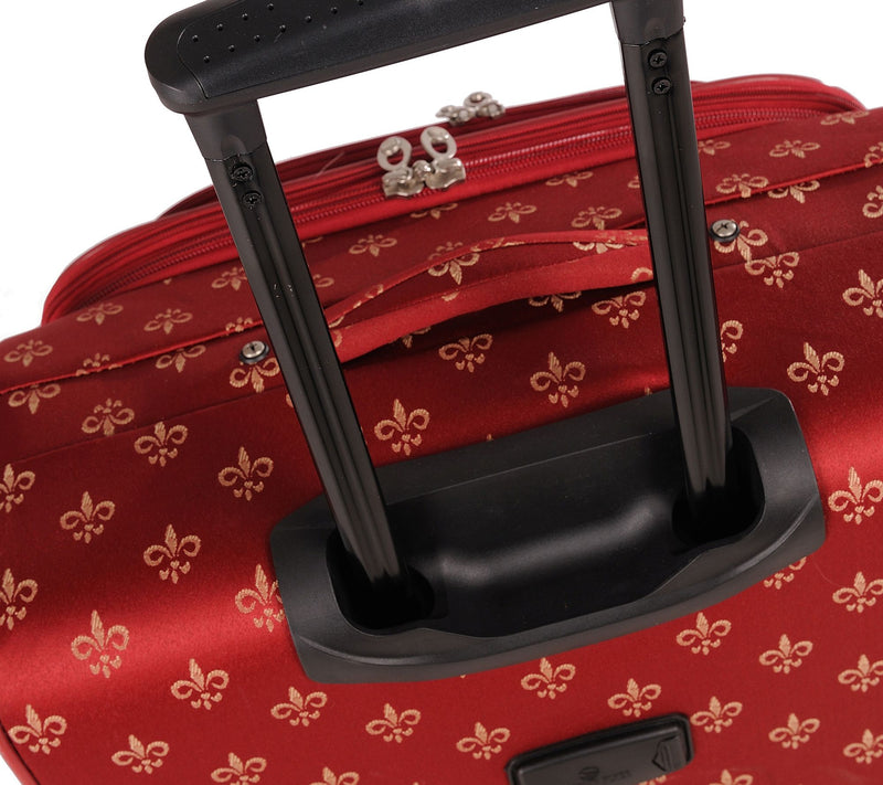 American Flyer Fleur de Lis 5-Piece Spinner Luggage Set — View 8
