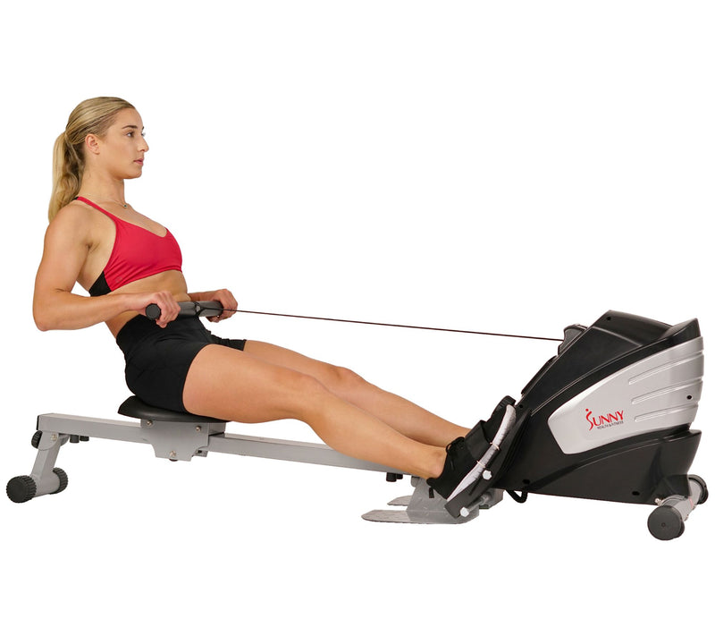 Sunny Health & Fitness Dual-Function Magnetic Rowing Machine — View 2