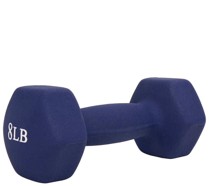 Sunny Health & Fitness Set of (2) 8-lb NeopreneDumbbells — View 3