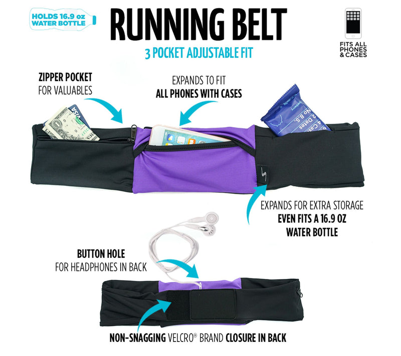 Sprigs 3-Pocket Adjustable Sport Belt — View 34