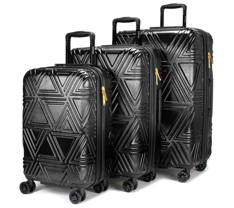 Badgley Mischka Contour 3-Piece Hard ExpandableLuggage Set — Main view