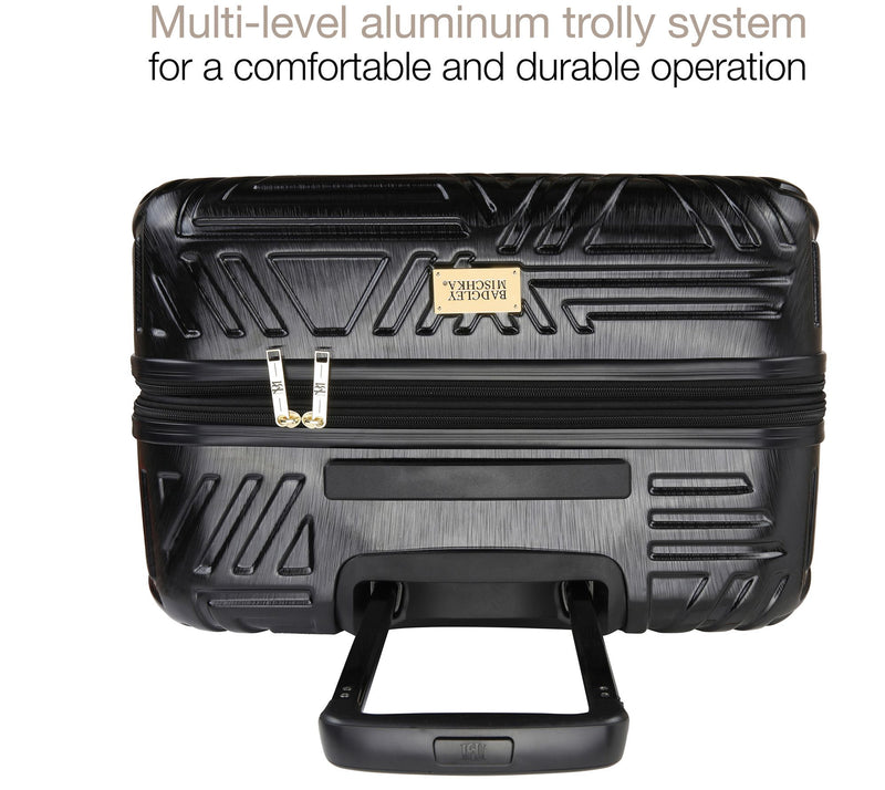 Badgley Mischka Contour 3-Piece Hard ExpandableLuggage Set — View 9