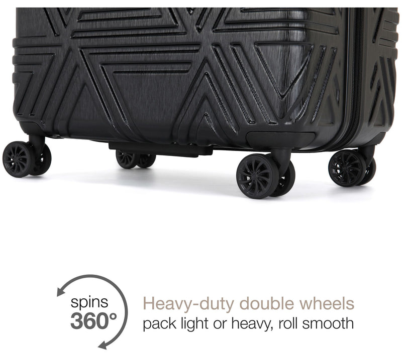 Badgley Mischka Contour 3-Piece Hard ExpandableLuggage Set — View 10