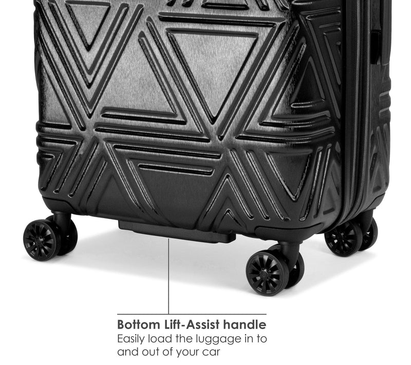 Badgley Mischka Contour 3-Piece Hard ExpandableLuggage Set — View 13