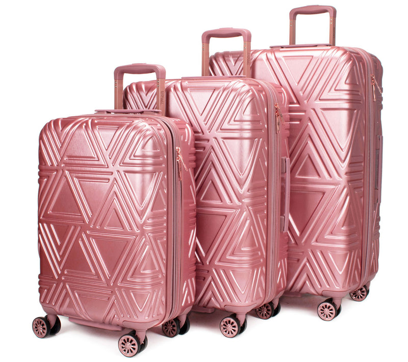 Badgley Mischka Contour 3-Piece Hard ExpandableLuggage Set — View 5